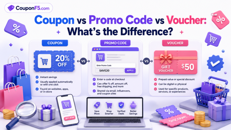 Coupon Guides - coupon vs promo code